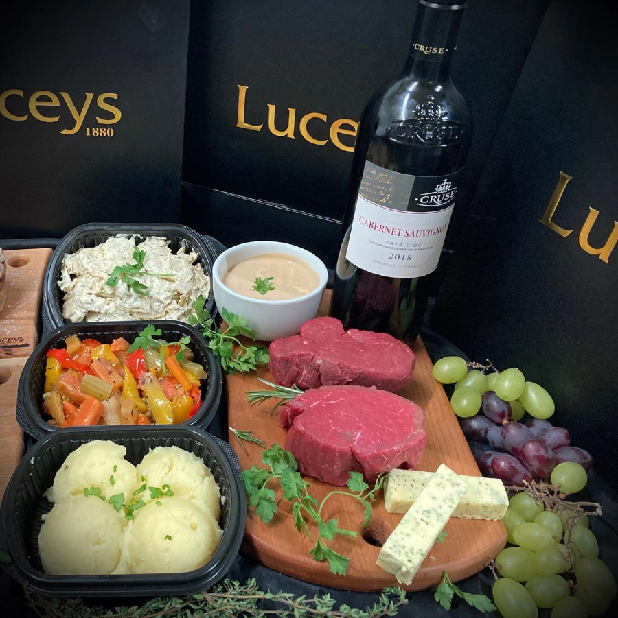 Luceys Steak Dinner Box